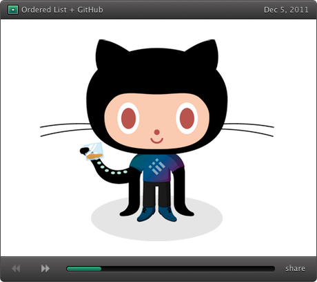 Ordered List Octocat