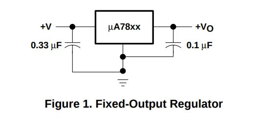LM7805 with caps